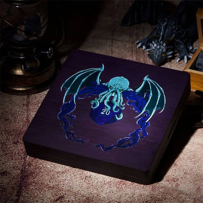 Dreaded Keeper Wood Dice Storage Vault & Tray
