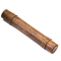 Leather Scroll Dice Bag & Roll-Up Dice Mat