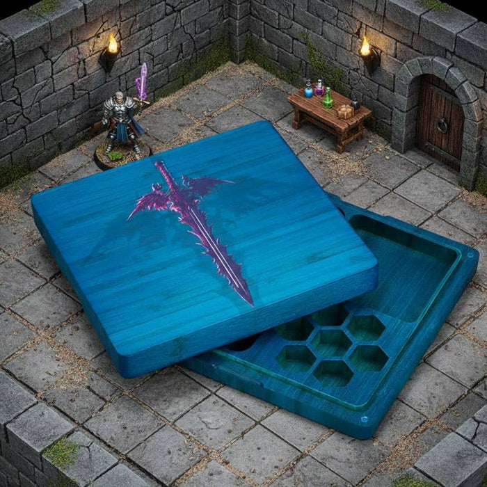 Blade's Haven Wood Dice Storage Vault & Tray
