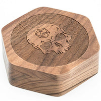 Skull Keeper Wood Dice Box
