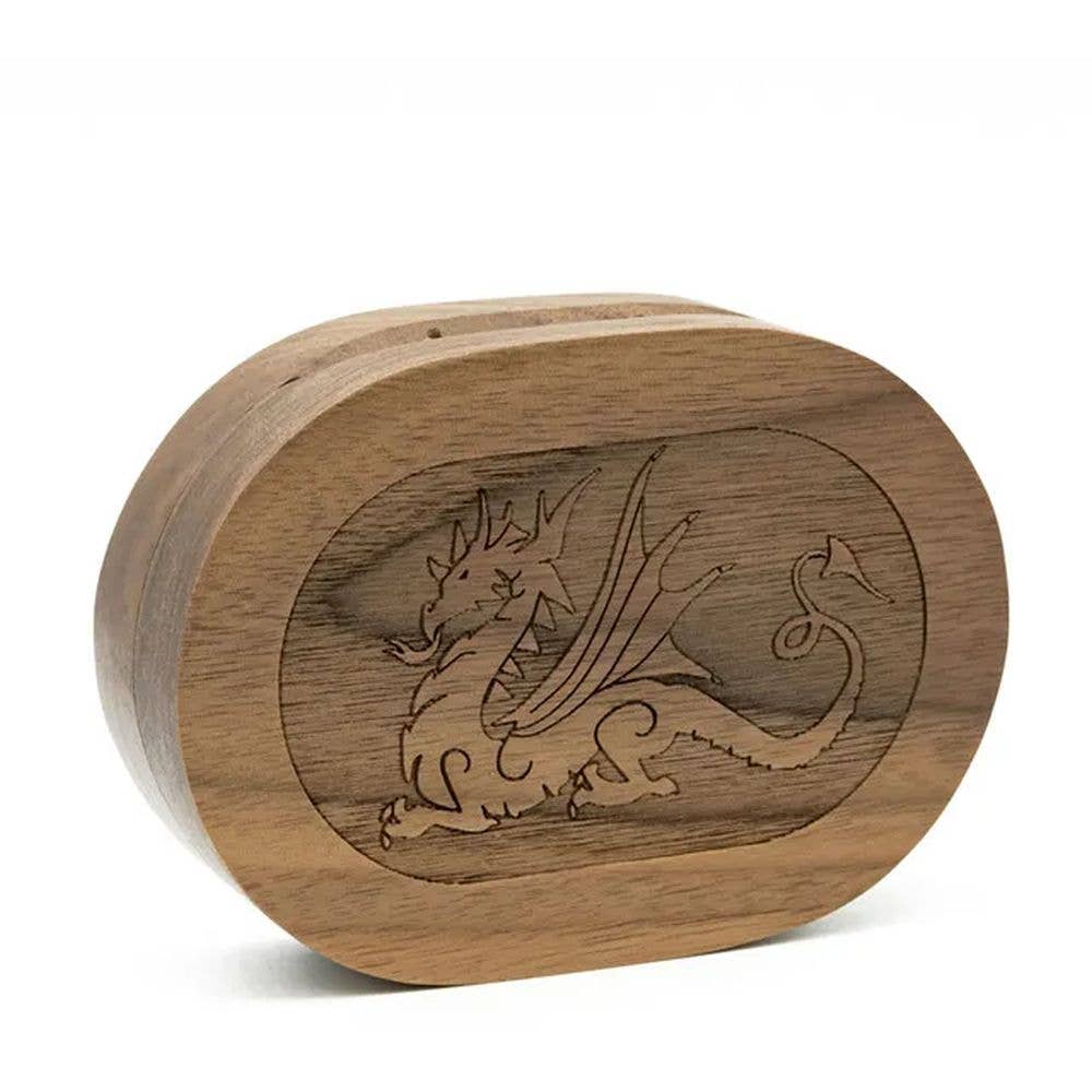 Dragoncarved Wood Dice Box