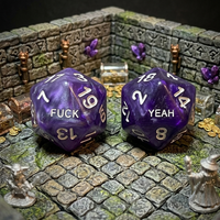 Fuck/Yeah D20 Resin Dice Set