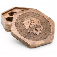 Skull Keeper Wood Dice Box