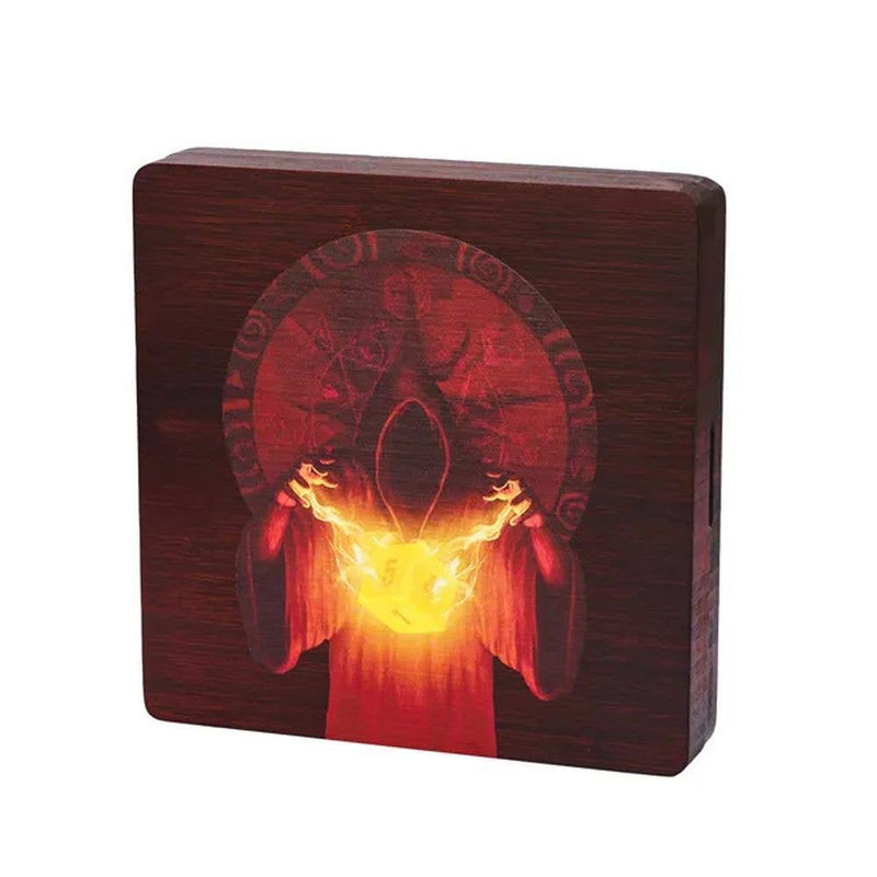 Illuminated Cultist Wood Dice Storage Vault & Tray