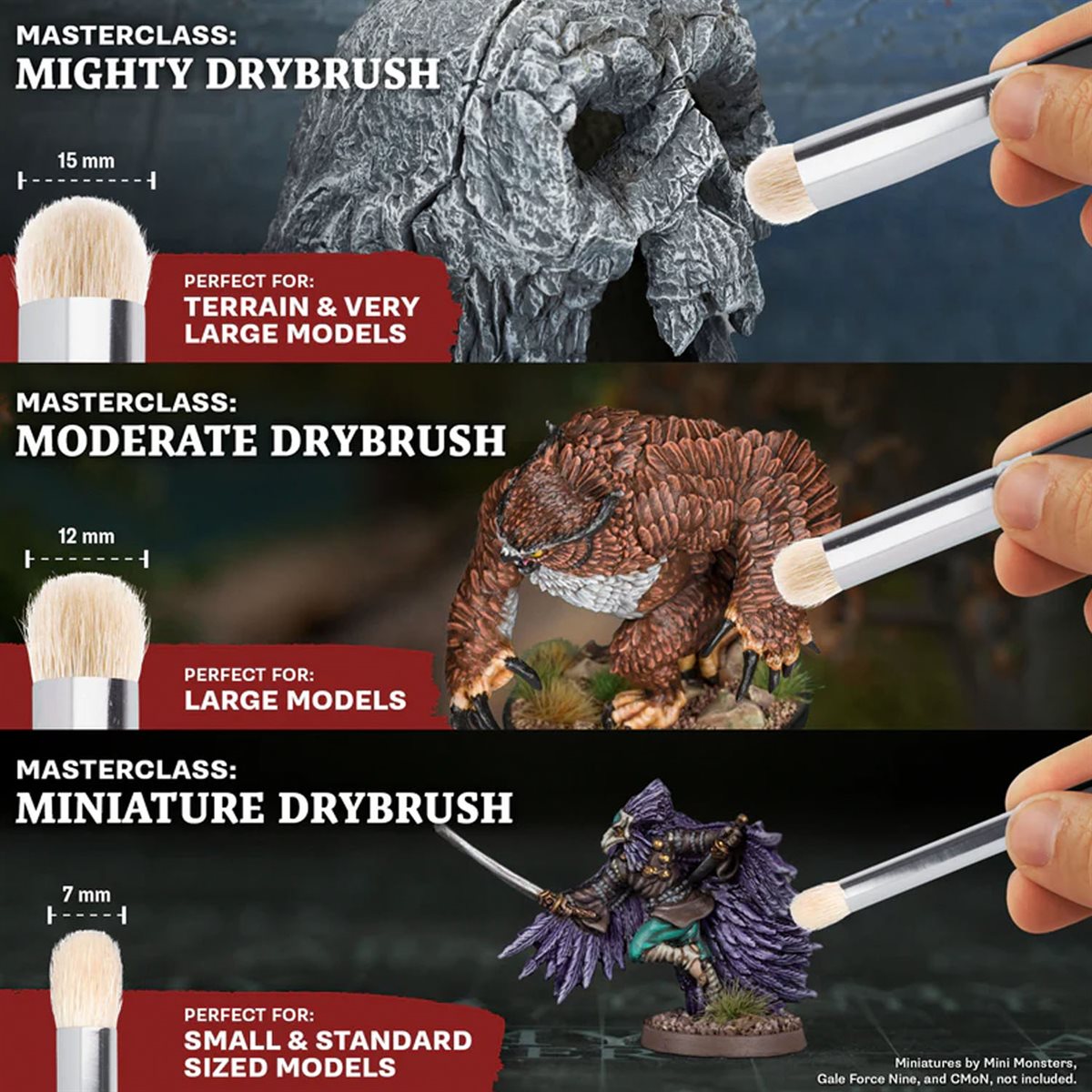 The Army Painter: Masterclass Drybrush Box Set (3)