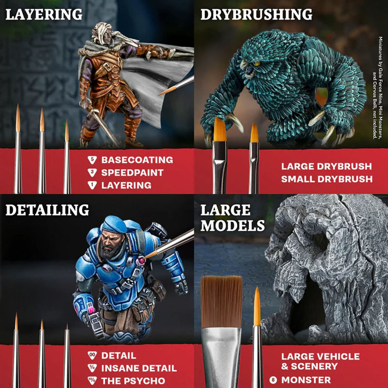 The Army Painter: Mega Brush Box Set