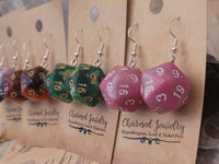 D20 Dice Earrings (Hypoallergenic)
