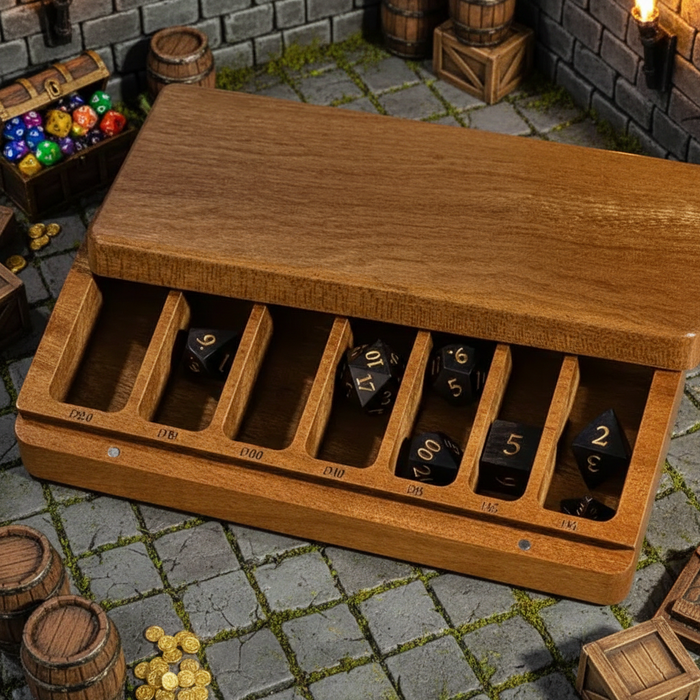 Master’s Chest: Sapele Wood Dice Box