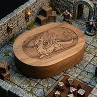 Dragoncarved Wood Dice Box
